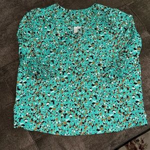 Joie Multi Color Patterned Blouse Size XL